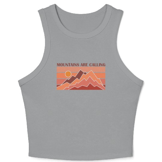 Mountains Nature Adventure Outdoor Crop Tank Top