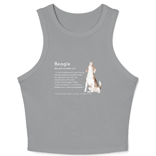 Beagle Definition PWBTS Crop Tank Top
