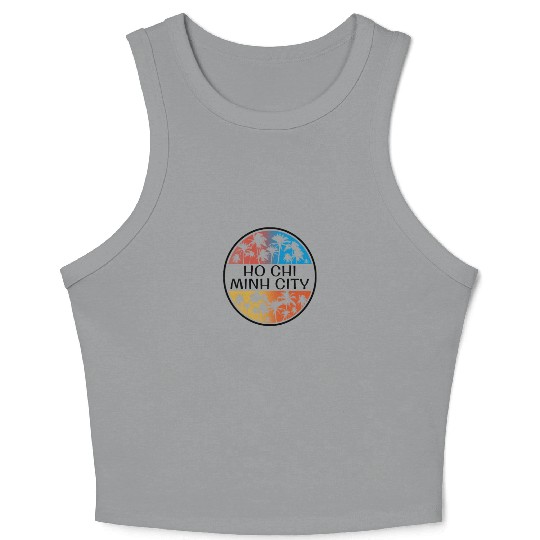 Ho Chi Minh City Vietnam Palm Tree Stylish Crop Tank Top