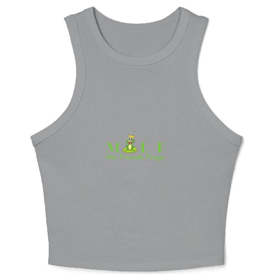My Friends Frogs Man I Love Frogs Crop Tank Top