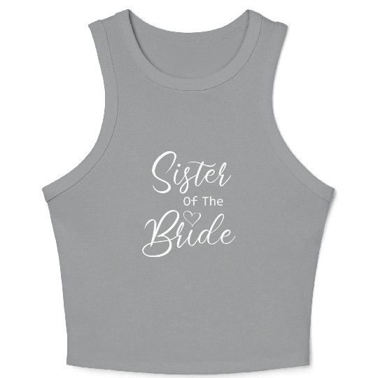Sister Of The Bride Crop Tank Top