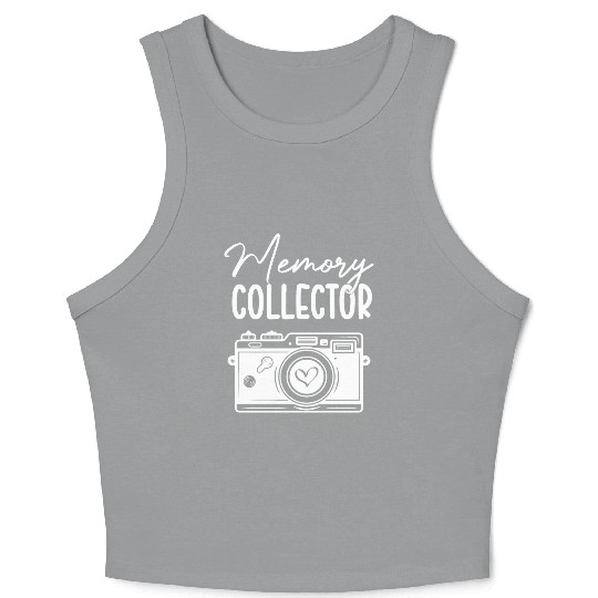 Funny Camera photography quote gift Crop Tank Top