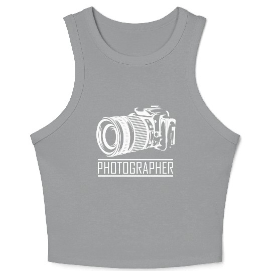 Funny Camera photography quote gift Crop Tank Top