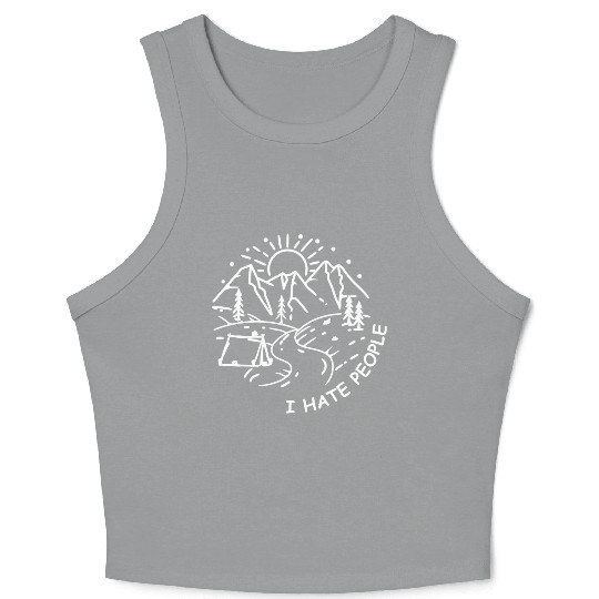 Mountains Nature Adventure Outdoor Crop Tank Top