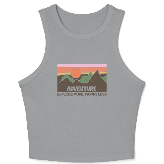 Mountains Nature Adventure Outdoor Crop Tank Top