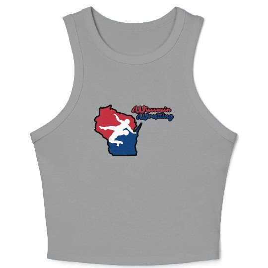 Wisconsin Wrestling Crop Tank Top