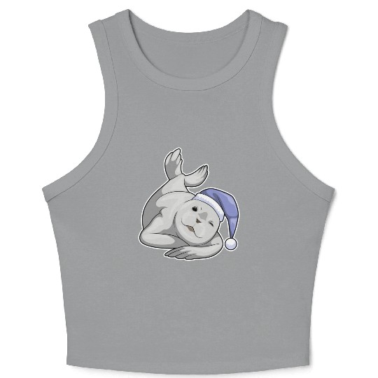 Seal Sleeping Nightcap Crop Tank Top