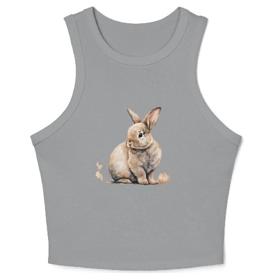 Easter Bunny Crop Tank Top