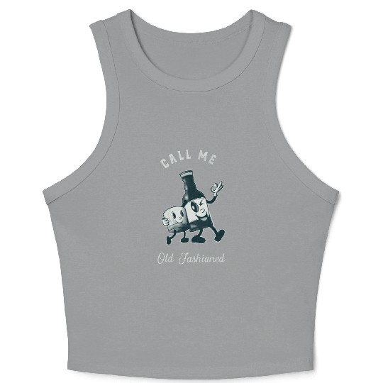 Bourbon Lover Call Me Old Fashioned Crop Tank Top