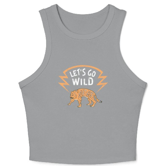 Wildlife Jaguar Wild Animal Lover Crop Tank Top