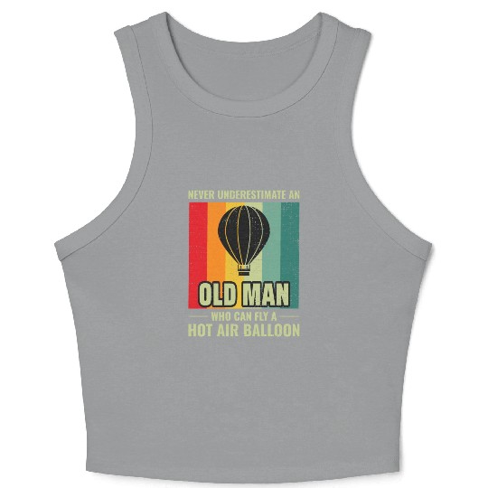 Hot Air Ballooning Hopper Balloon Ride Balloonist Crop Tank Top