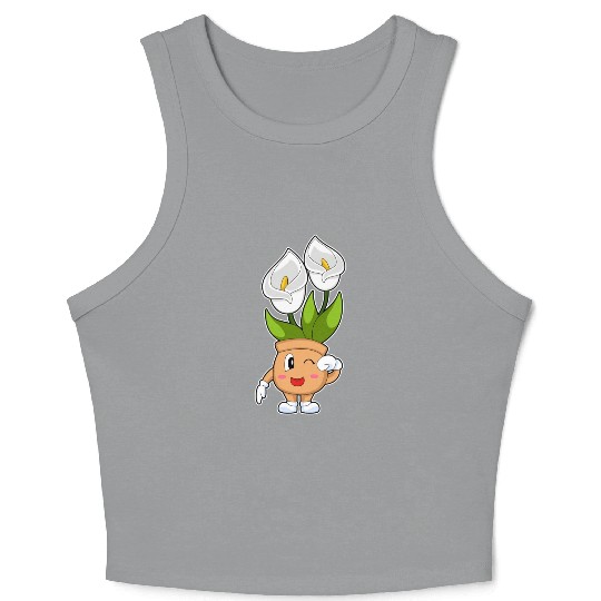 Plant Pot Calla Lily Flower Crop Tank Top