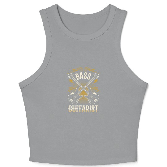 Bass Guitarist Guitar Musician Band Music Crop Tank Top