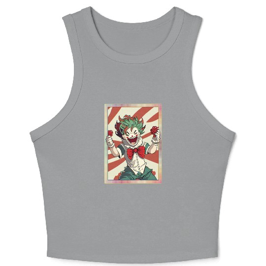 Happy joker card Crop Tank Top
