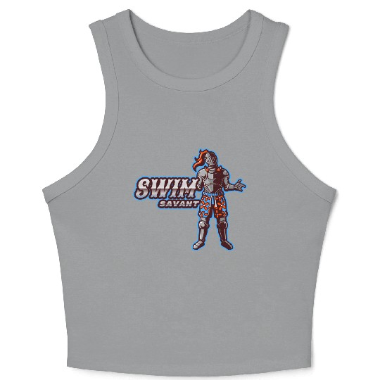 Swim Savant | Knight With Swim Trunks Crop Tank Top