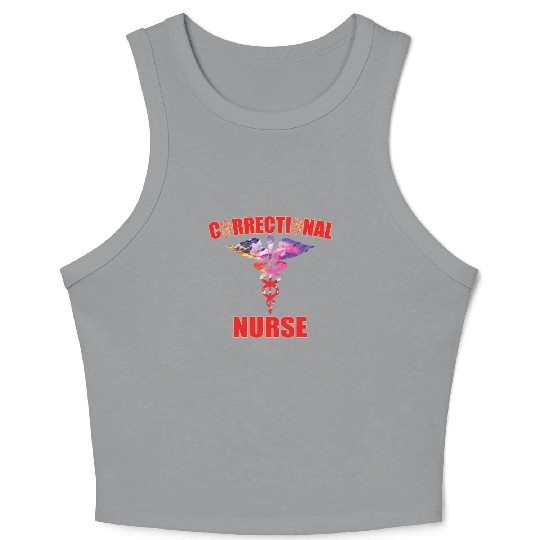 Great Correctional Nurse Design Prison Nurse Crop Tank Top
