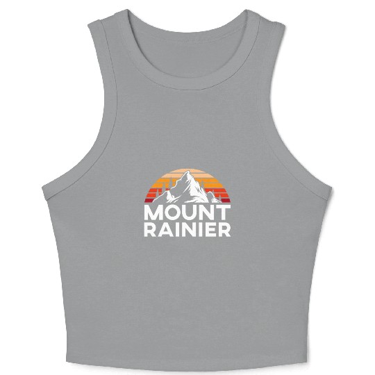 Mount Rainier Mountaineer Summit Sport Hiking Crop Tank Top
