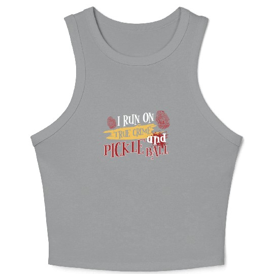 True Crime Murder Spy Crime Interest Gift Idea Crop Tank Top