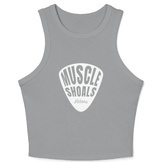 Muscle Shoals Albm Guitar Pick Music Recording Crop Tank Top