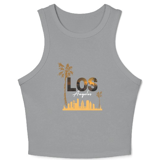 Los Angeles vibes Crop Tank Top
