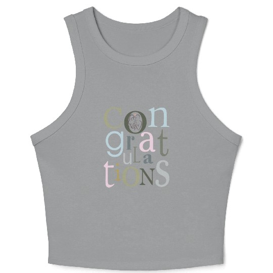 congratulations newborn baby Crop Tank Top