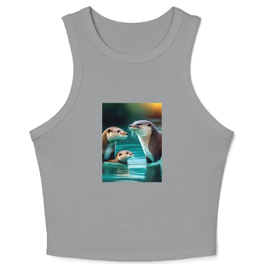 "Ducks in the Pond" Crop Tank Top