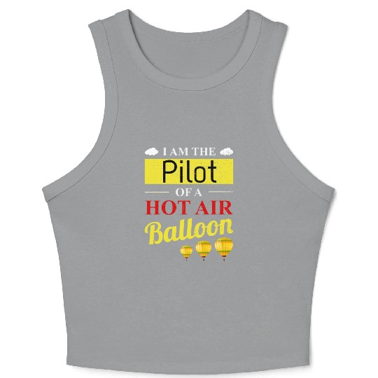 Hot Air Ballooning Hopper Balloon Ride Balloonist Crop Tank Top