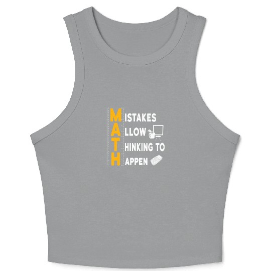 I'm A Math Teacher Appreciation Gift Math Lover Crop Tank Top