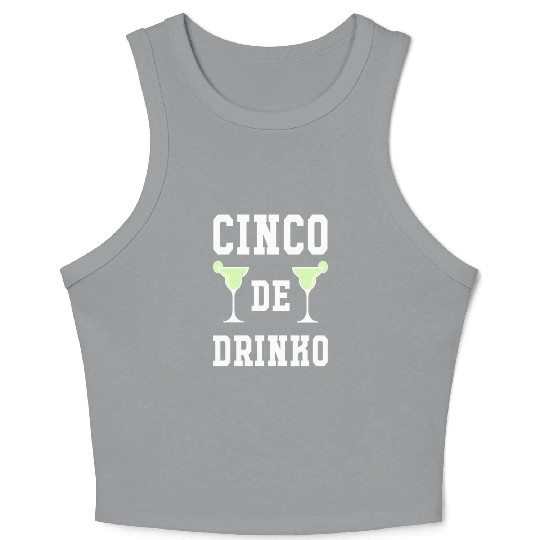 Cinco De Drinko Lime Cinco De Mayo May Fifth Crop Tank Top