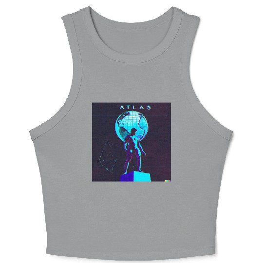 Synthwave Atlas Crop Tank Top