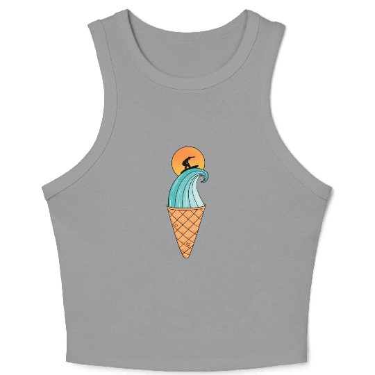 Nature Wave Ice Cream Crop Tank Top