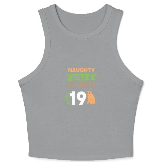 Gift 19 years birthday girl boy Ape Monkey Crop Tank Top
