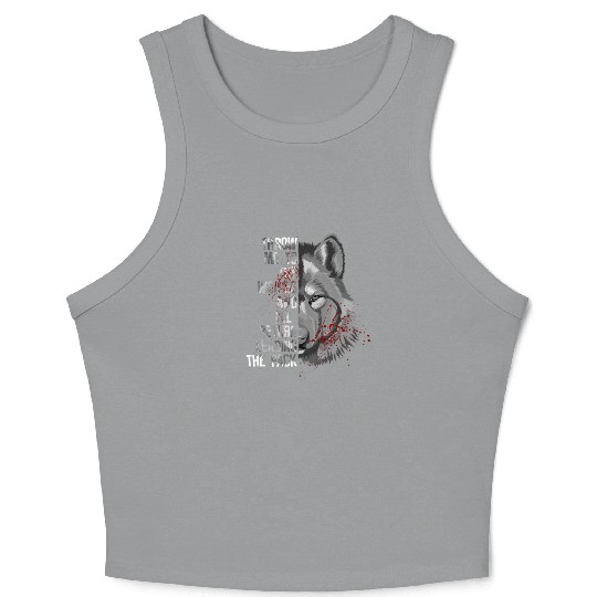 Motivation wolf pack Crop Tank Top