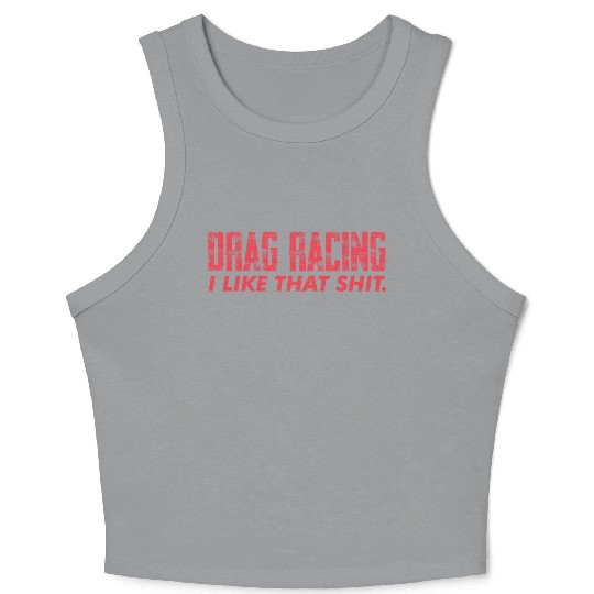 Drag Racing Crop Tank Top