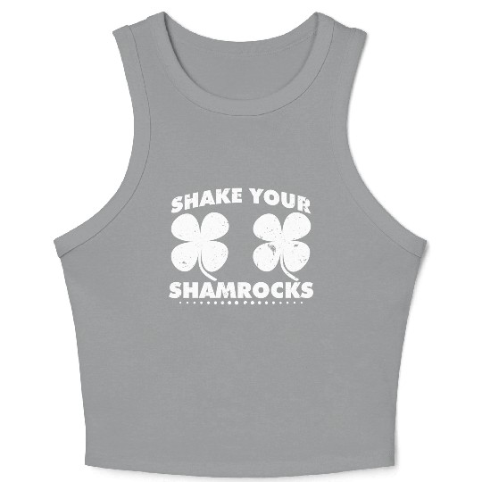 St Patrick Saint Patrick s Day Irish Green Ireland Crop Tank Top