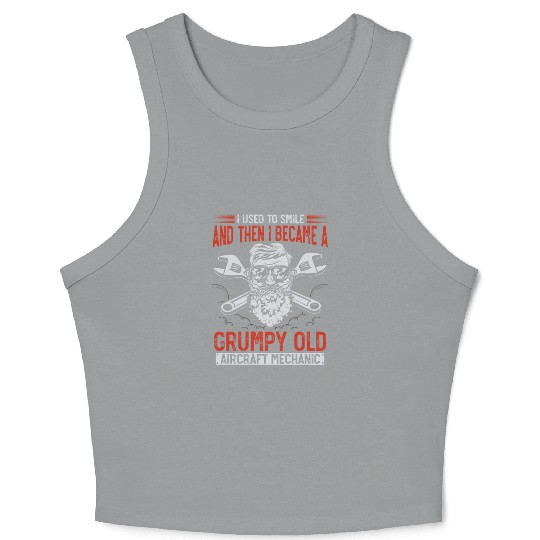 Aircraft Mechanic, airplane mechanic Crop Tank Top