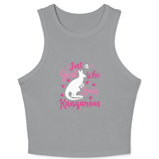 Kangaroo Australia Australian Kangaroo Lover Crop Tank Top