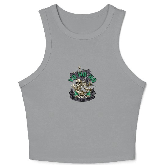 Yo ho ho and a bottle of rum! - Pirate Crop Tank Top