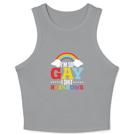 Gay Rights Rainbow Pride Month LGBTQ Gay Pride Crop Tank Top