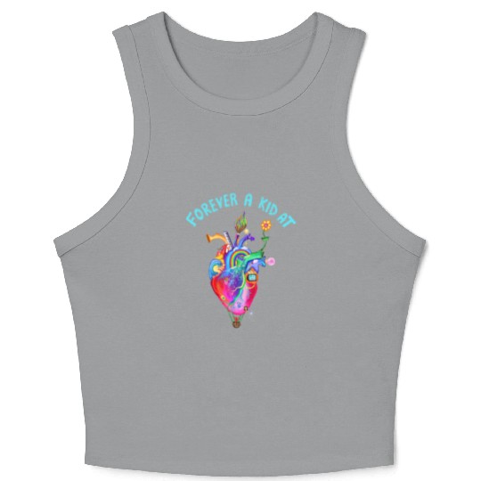Forever A Kid At Heart Crop Tank Top