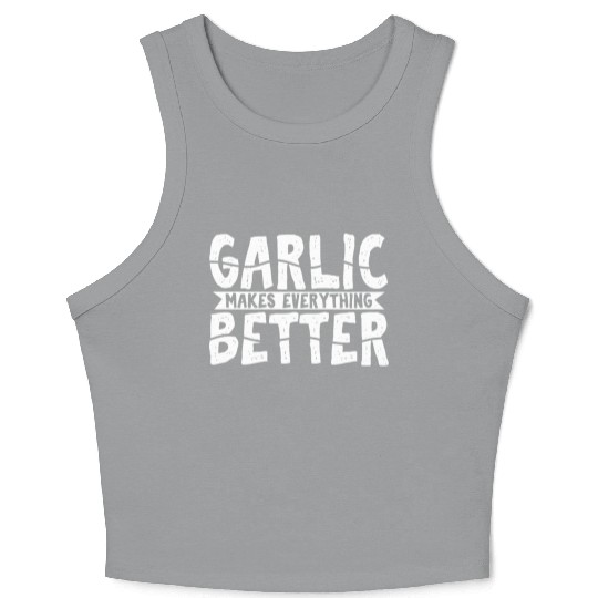 Garlic Garlic Lover Cooking Crop Tank Top
