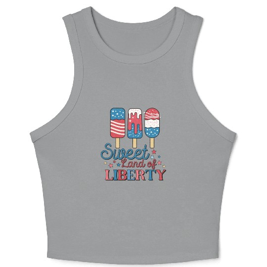 Sweet Land Of Liberty Crop Tank Top