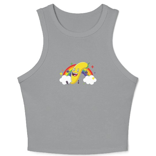 Gay Rights Rainbow Pride Month LGBTQ Gay Pride Crop Tank Top