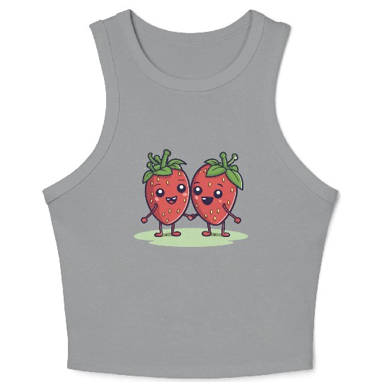 Strawberry Friends Crop Tank Top