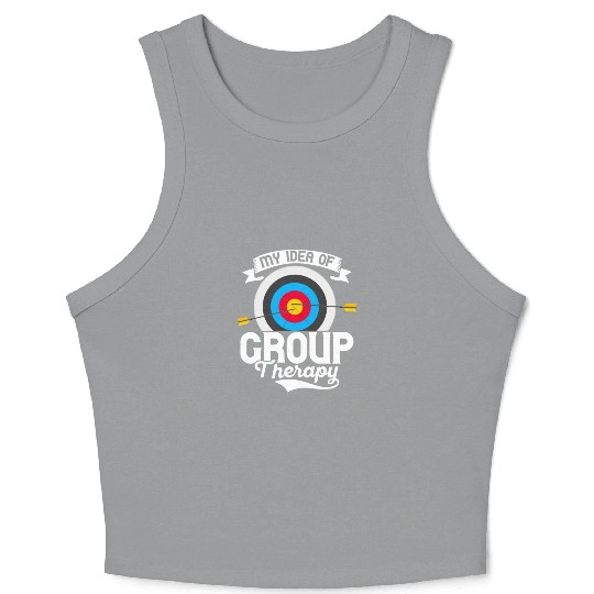 My Idea Of Group Therapy Bow & Arrows Target Arche Crop Tank Top