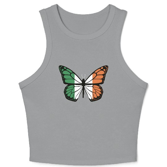 Irish Butterfly Crop Tank Top