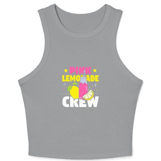 Funny Pink Lemonade Crew Lemon Juice Bossfruit lov Crop Tank Top