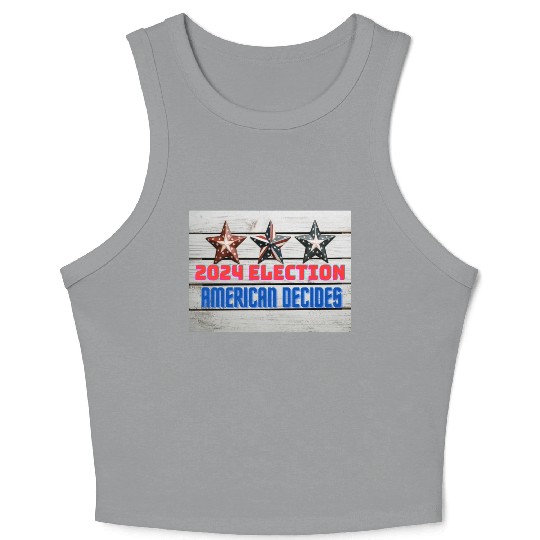 US Election Design Crop Tank Top