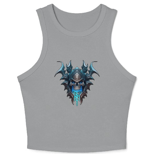 Death and Metal Crop Tank Top