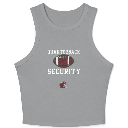 Quarterback Security - Football Crop Tank Top